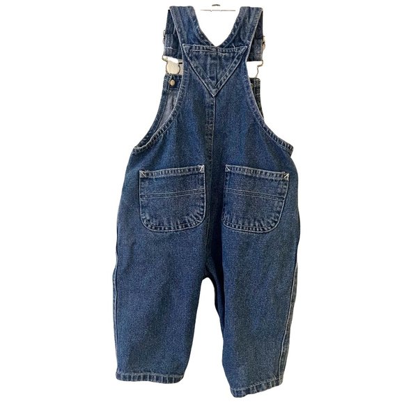 The Little Arizona Jean Company Blue Baby Overalls Coveralls Bears - Picture 4 of 5